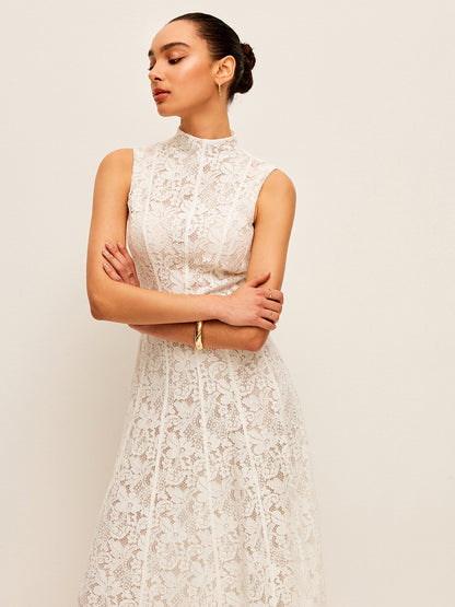 Semi-Transparent Lace Dress