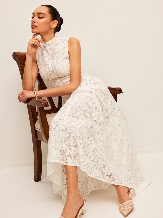 Semi-Transparent Lace Dress