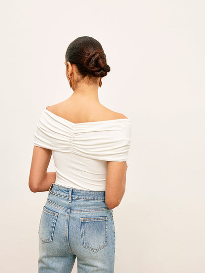 Dönme Ön Metal Halka Detaylı Üst