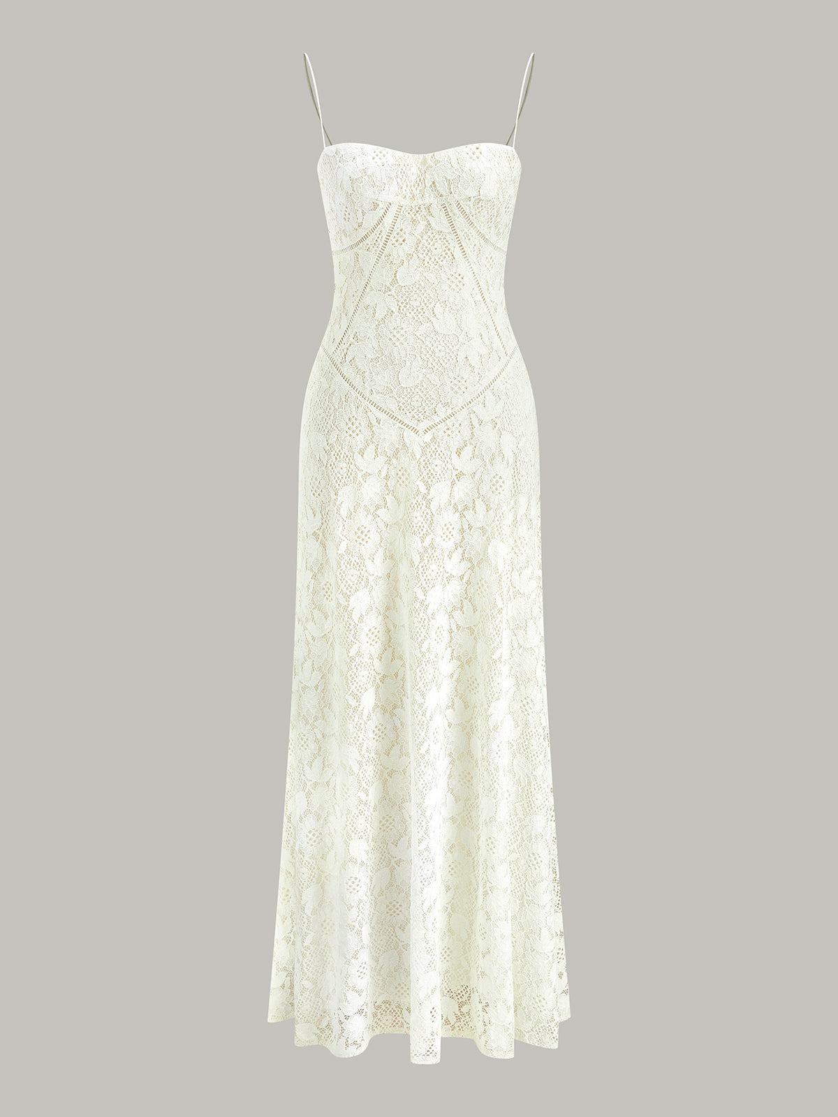 Dantel Spagetti Askılı Elbise