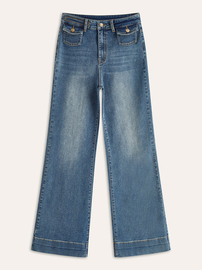Orta Bel Dekor Cebli Pantolon