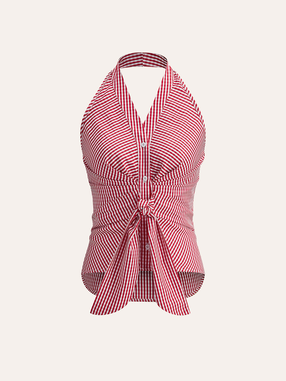 Strappy Top with Striped Design