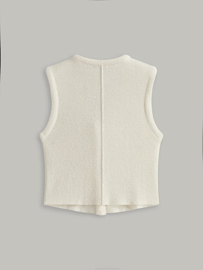 Düğmeli Ön Kazak Yeleği