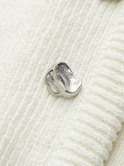 Düğmeli Ön Kazak Yeleği