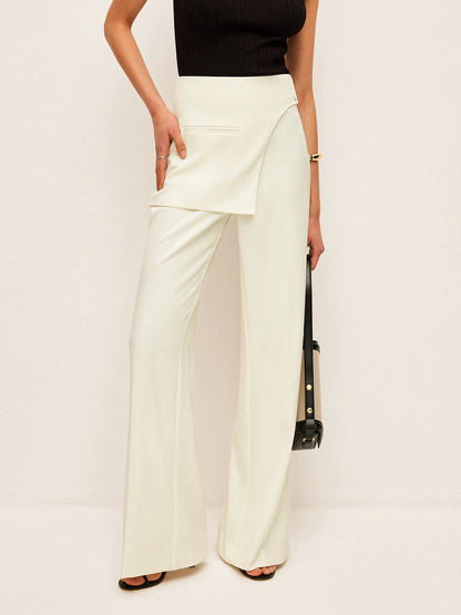 Sargı Detaylı Orta Bel Cep Pantolon