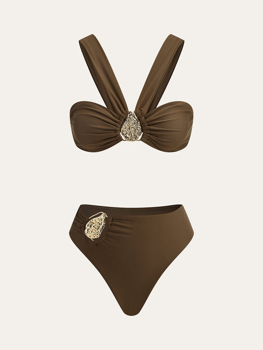 Metal Dekorlu Bikini Seti
