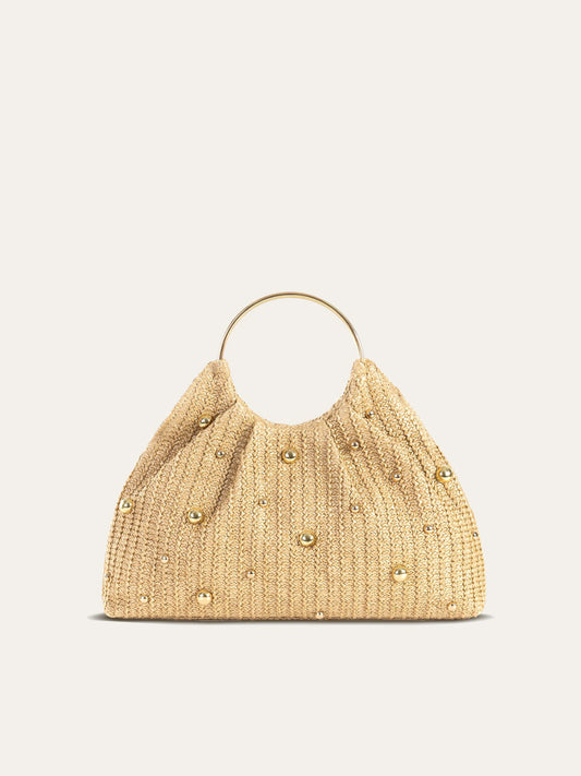 Boncuklu Dantel Hobo Çantası
