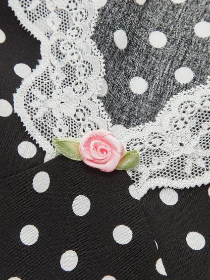 Bag Lace Edge Detailed Dress