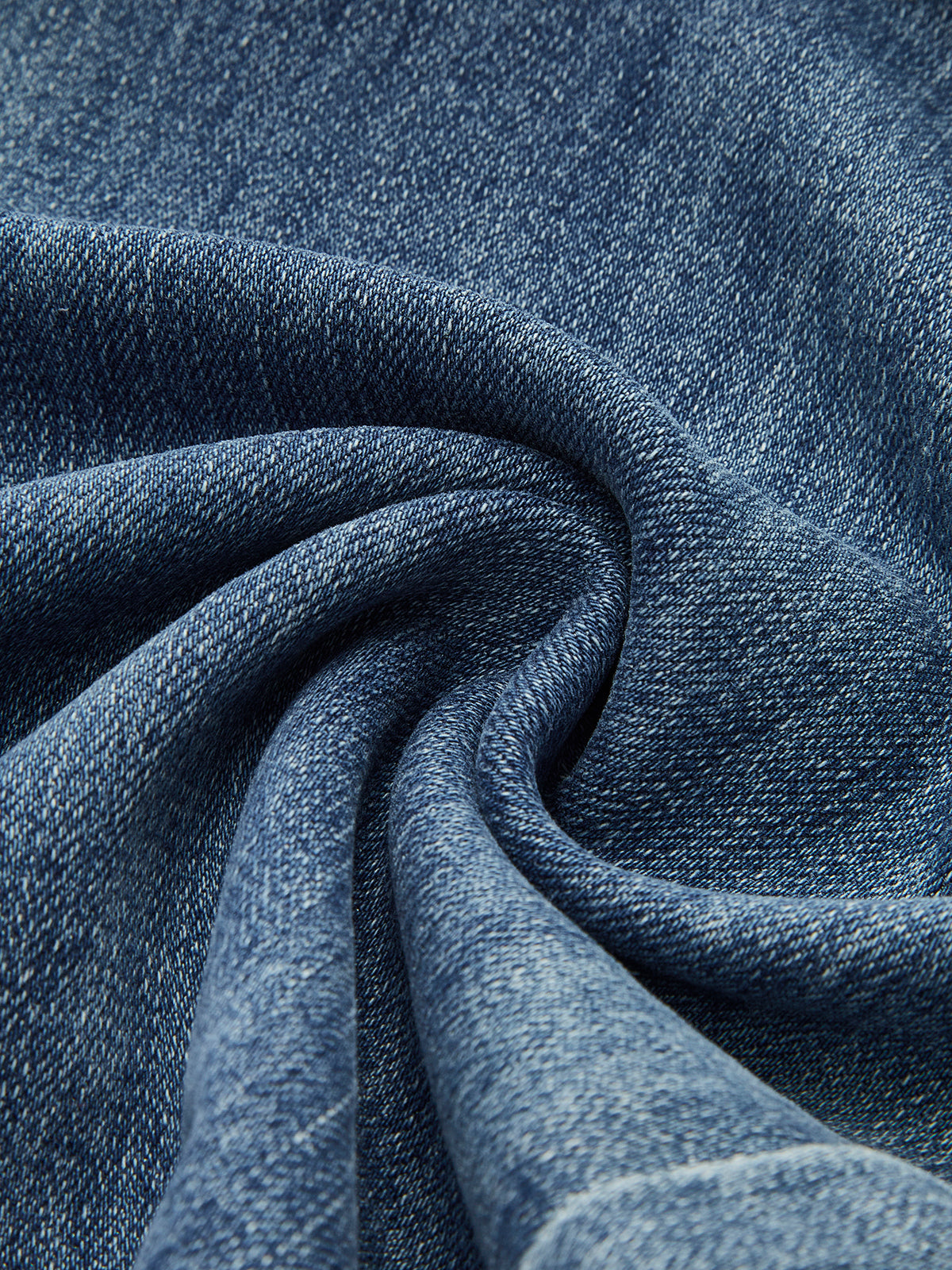 Yüksek Bel Denim Çizgili Jeanler