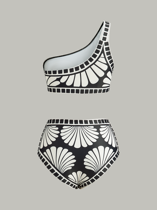 Asimetrik Tek Omuzlu Bikini Seti