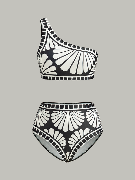 Asimetrik Tek Omuzlu Bikini Seti