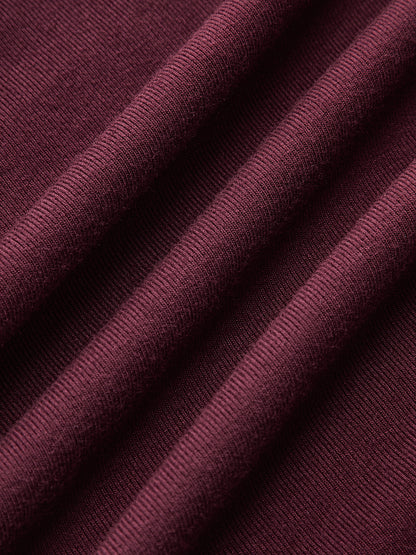 Metal Tokalı Uzun Kollu Büzgülü Maxi Elbise