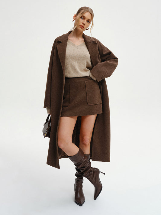 Oversize Tweed Uzun Kaban