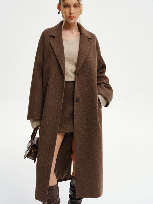 Oversize Tweed Uzun Kaban