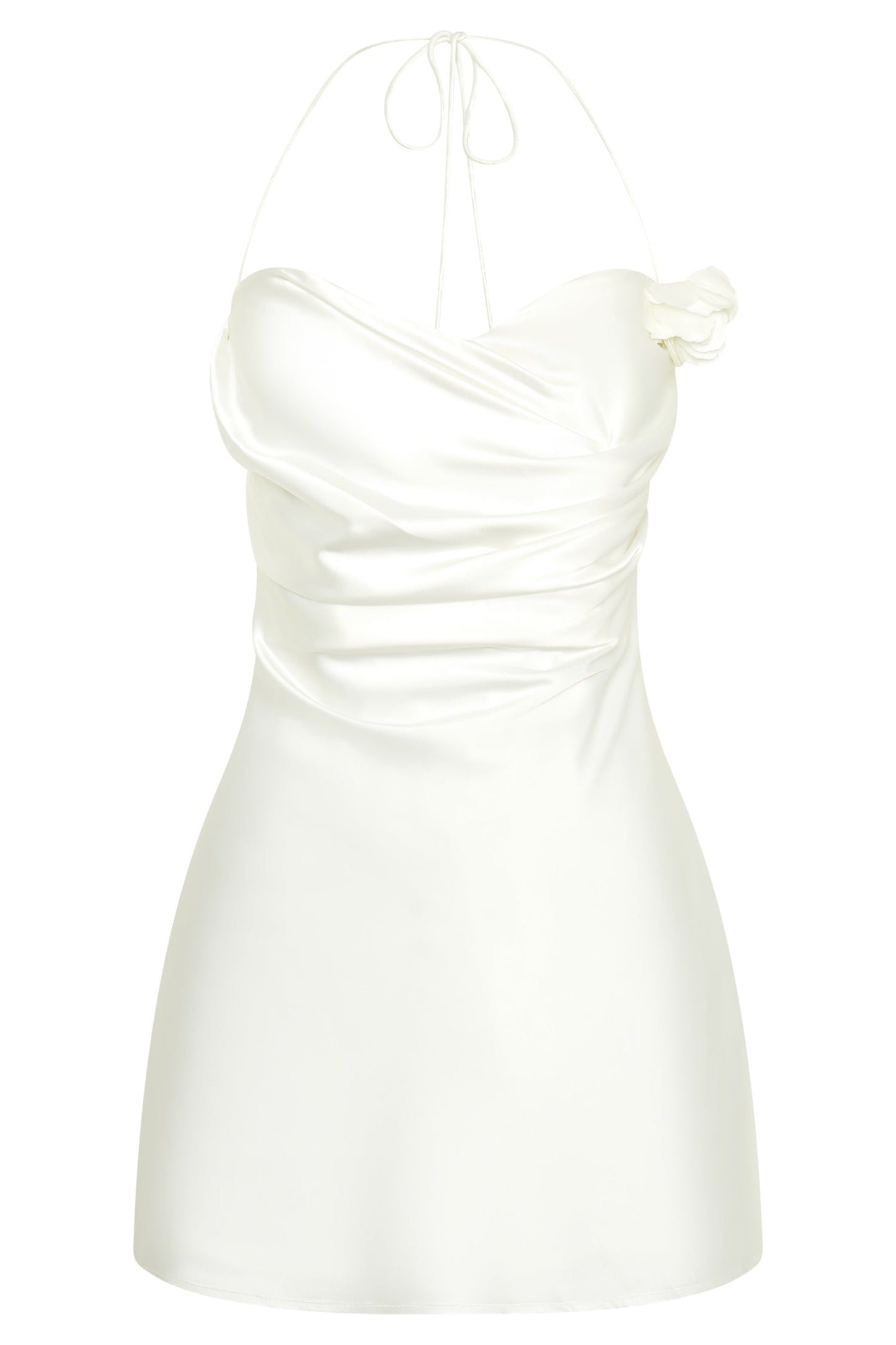 Otillie Rose Halter Mini Elbise - Beyaz