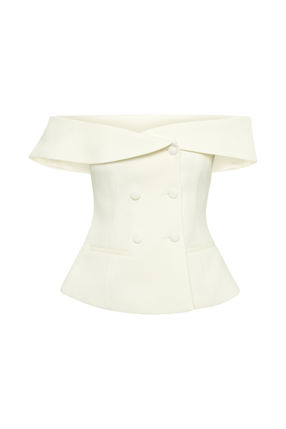 Krista Strapless Takım Üstü - Krem