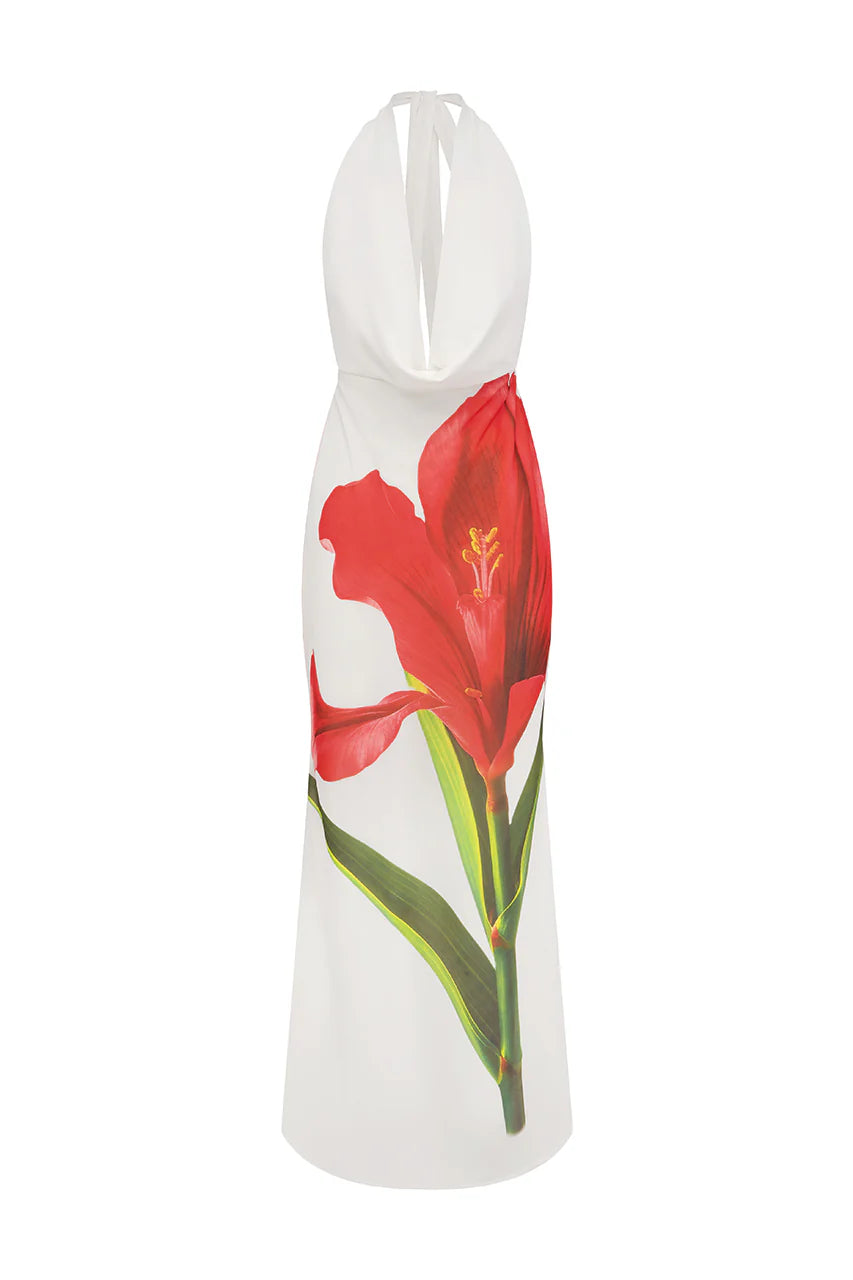 Jasmina Maxi Elbi̇se - Beyaz