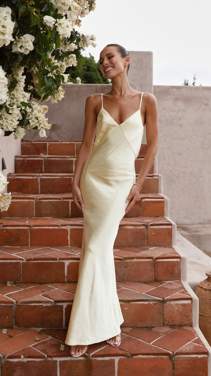 Gisella Maxi Elbise - Sarı