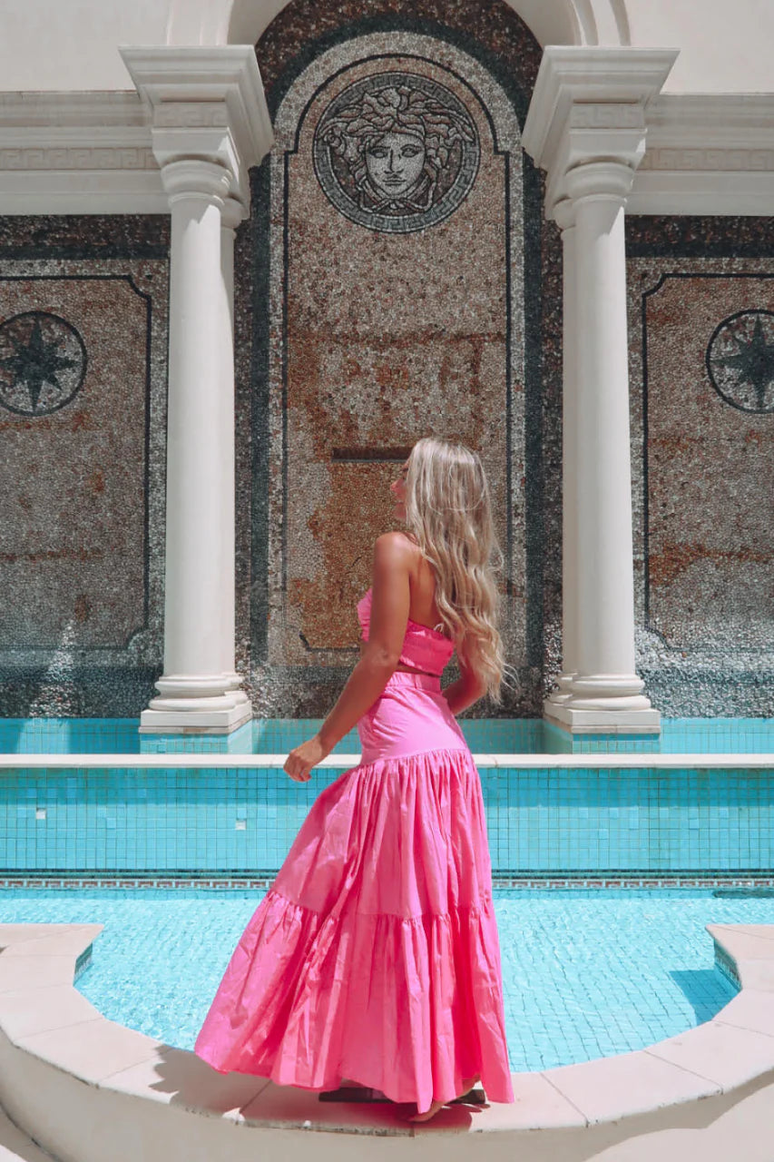 Ayla Maxi Etek - Pembe