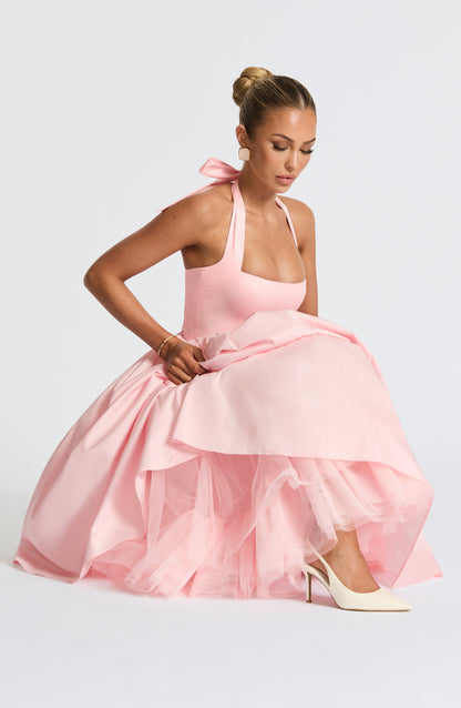 Cressida Midi Elbise - Pembe
