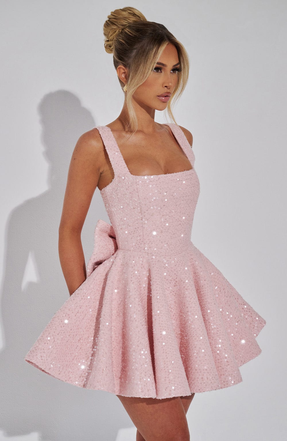 Dorothy Mini Elbise - Pembe