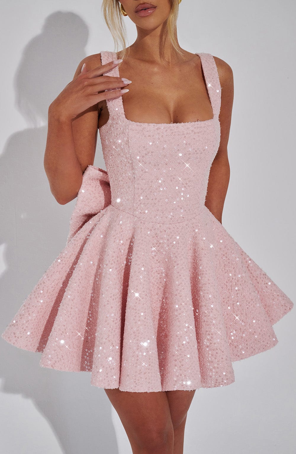 Dorothy Mini Elbise - Pembe