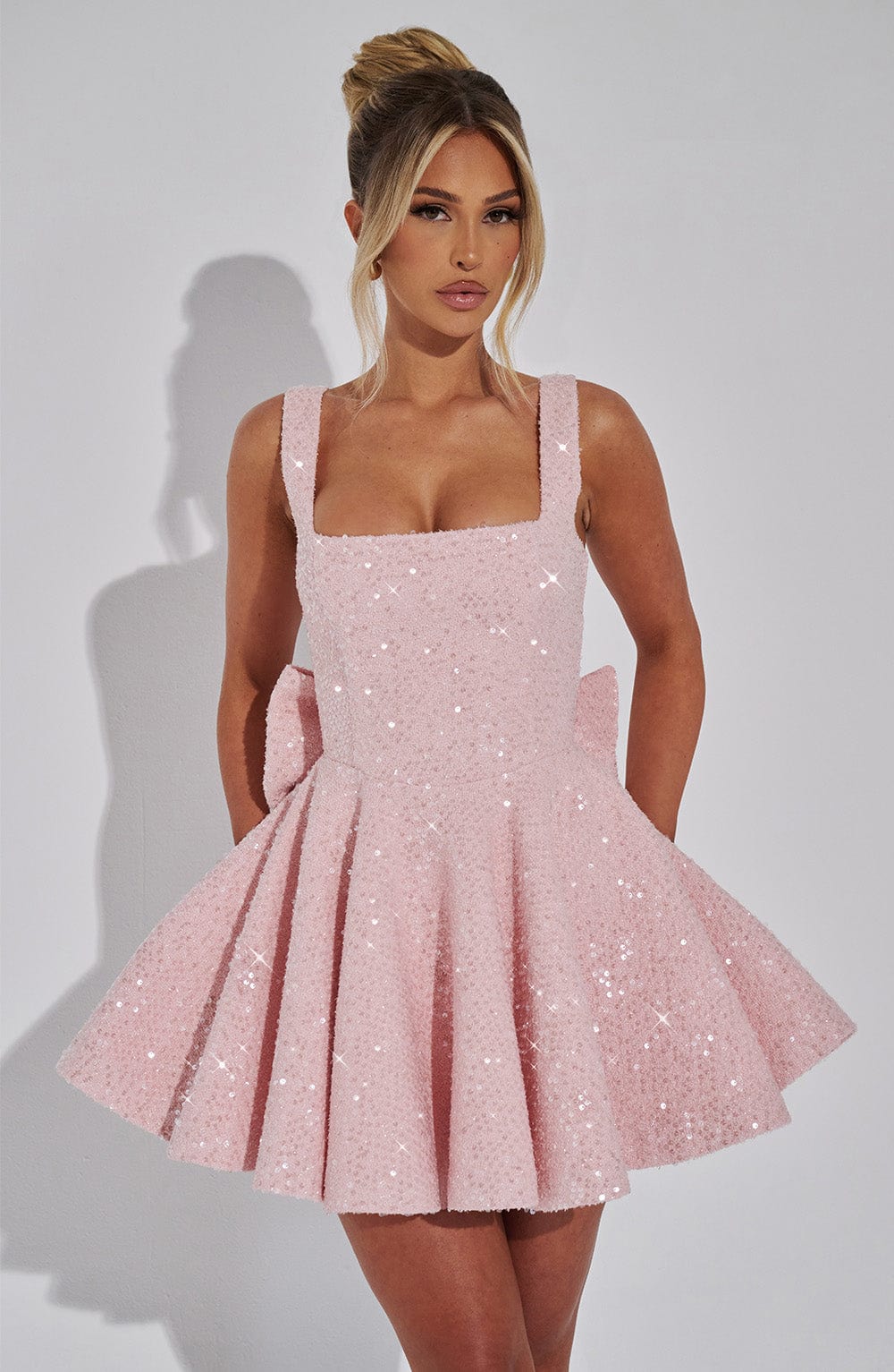 Dorothy Mini Elbise - Pembe