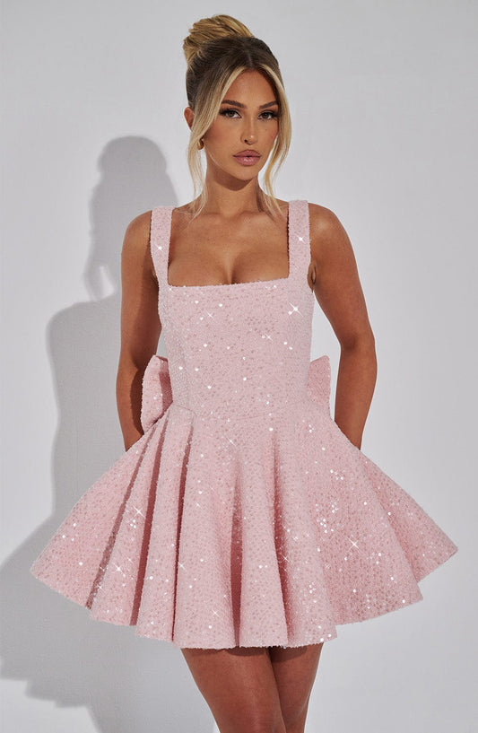 Dorothy Mini Elbise - Pembe