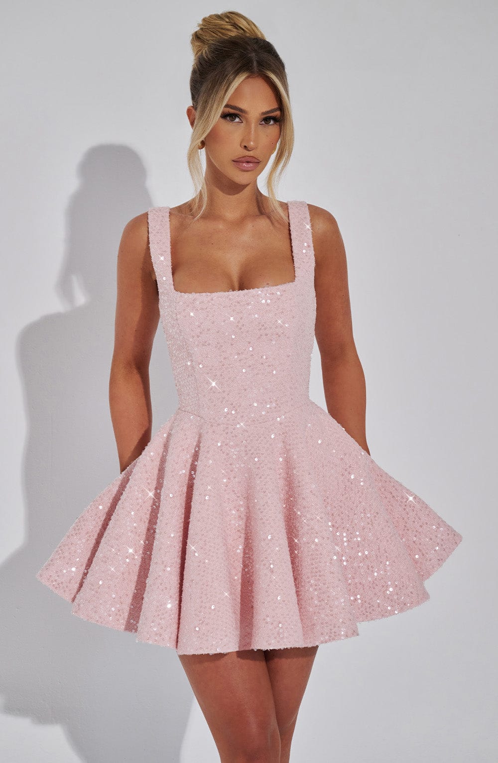 Dorothy Mini Elbise - Pembe