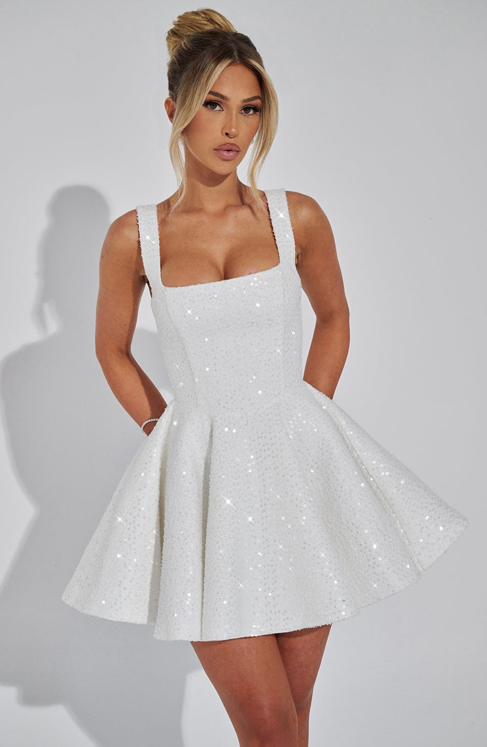 Dorothy Mini Elbise - Ivory