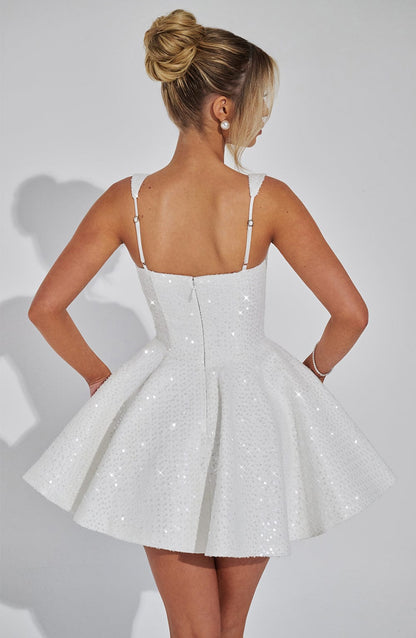 Dorothy Mini Elbise - Ivory