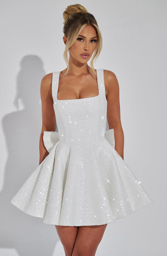Dorothy Mini Elbise - Ivory