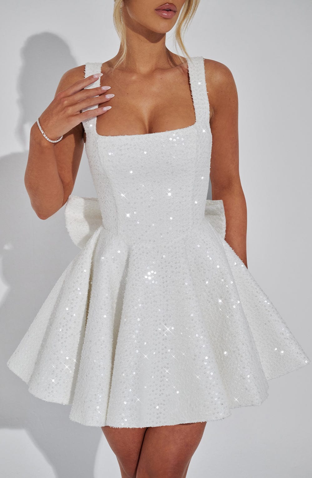 Dorothy Mini Elbise - Ivory