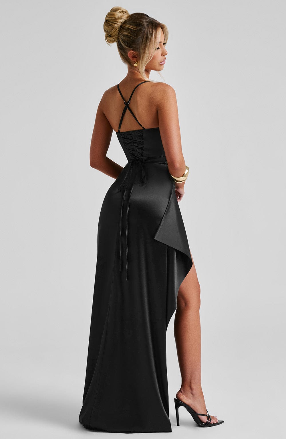 Helen Maxi Elbise - Siyah