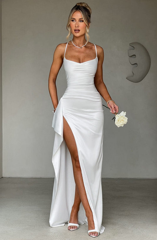 Helen Maxi Elbise - Ivory
