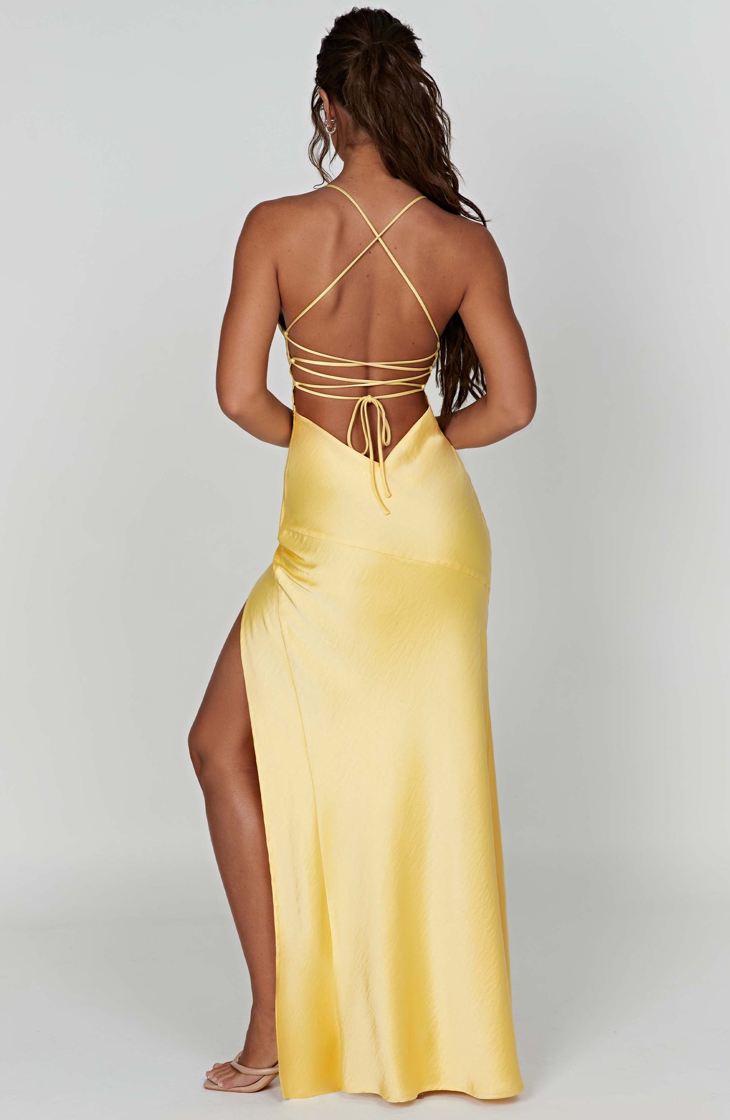 Isobel Maxi Elbise - Limon