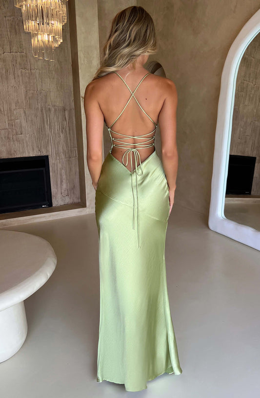 Isobel Maxi Elbise - Yeşil