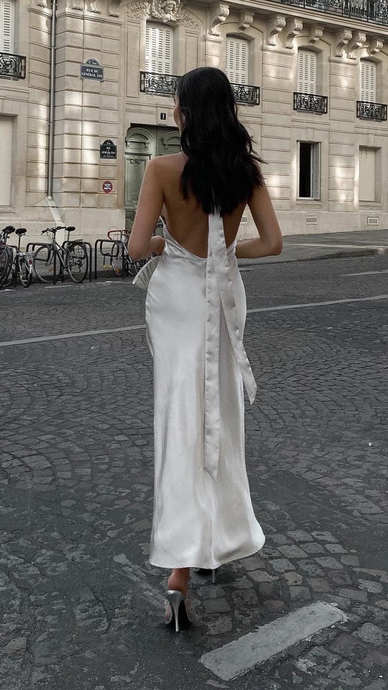 Amalia Maxi Elbise - Şampanya