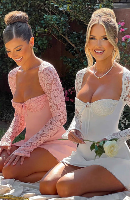 Jacinta Mini Elbise - Pembe