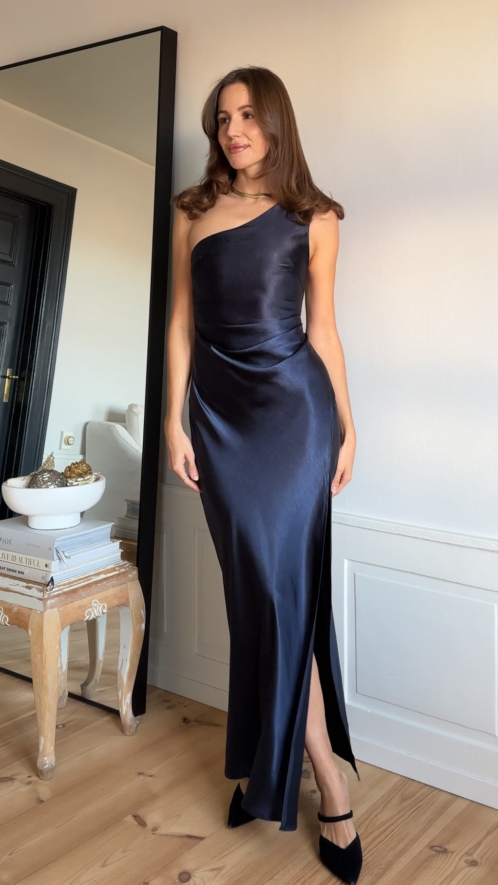 Victoria Maxi Elbise - Lacivert