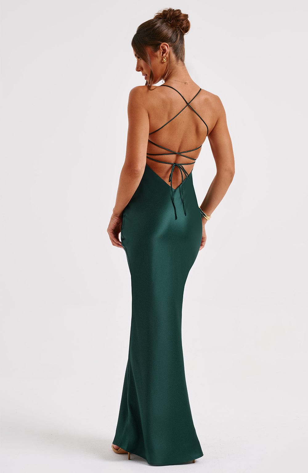 Malika Maxi Elbise - Zümrüt