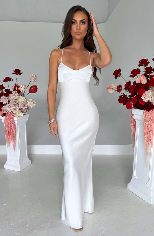 Malika Maxi Elbise - Ivory