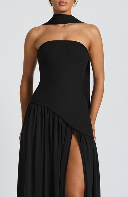Maliyah Maxi Elbise - Siyah