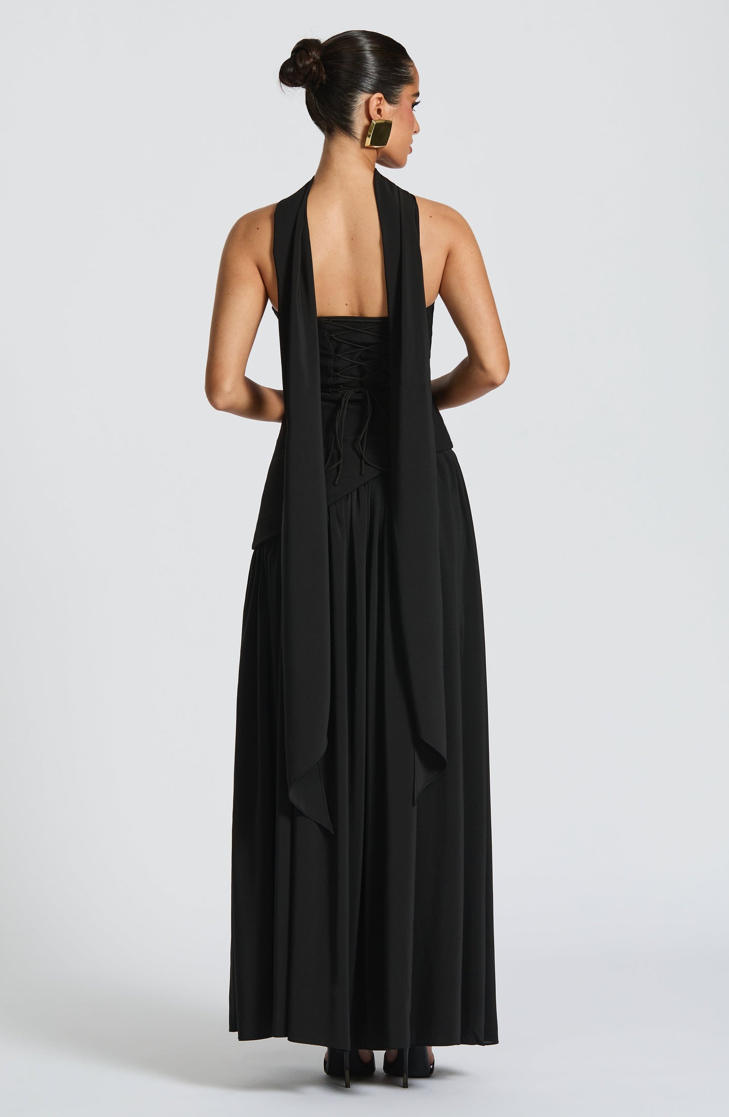 Maliyah Maxi Elbise - Siyah