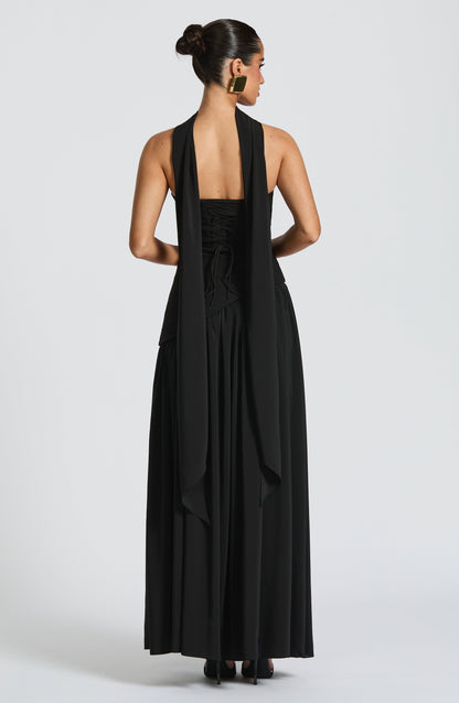 Maliyah Maxi Elbise - Siyah