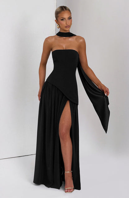 Maliyah Maxi Elbise - Siyah