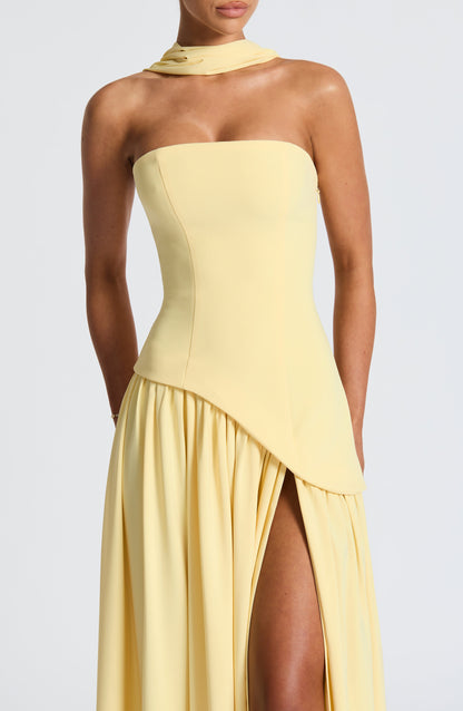 Maliyah Maxi Elbise - Limon
