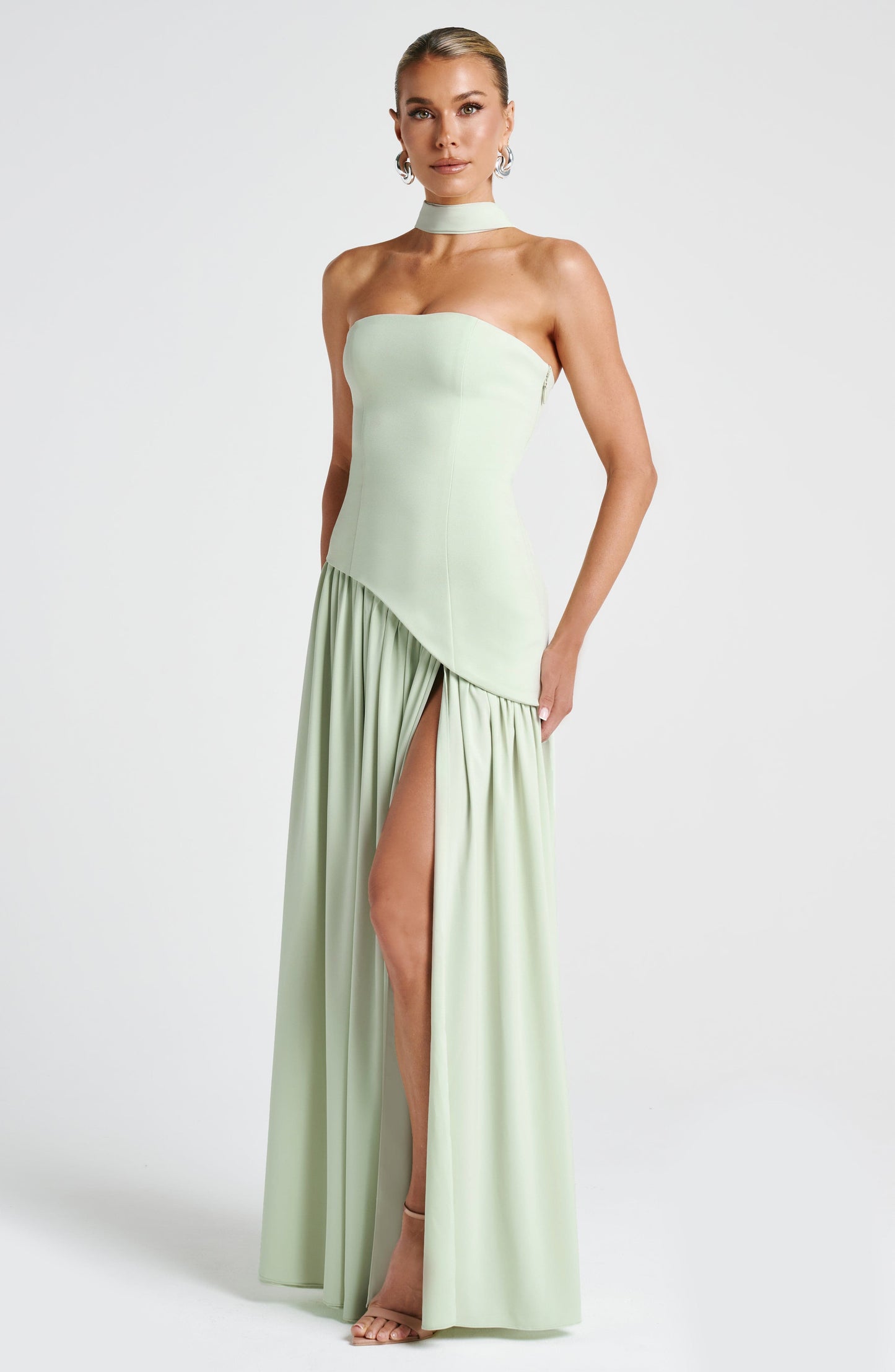 Maliyah Maxi Elbise - Nane