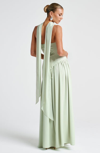 Maliyah Maxi Elbise - Nane