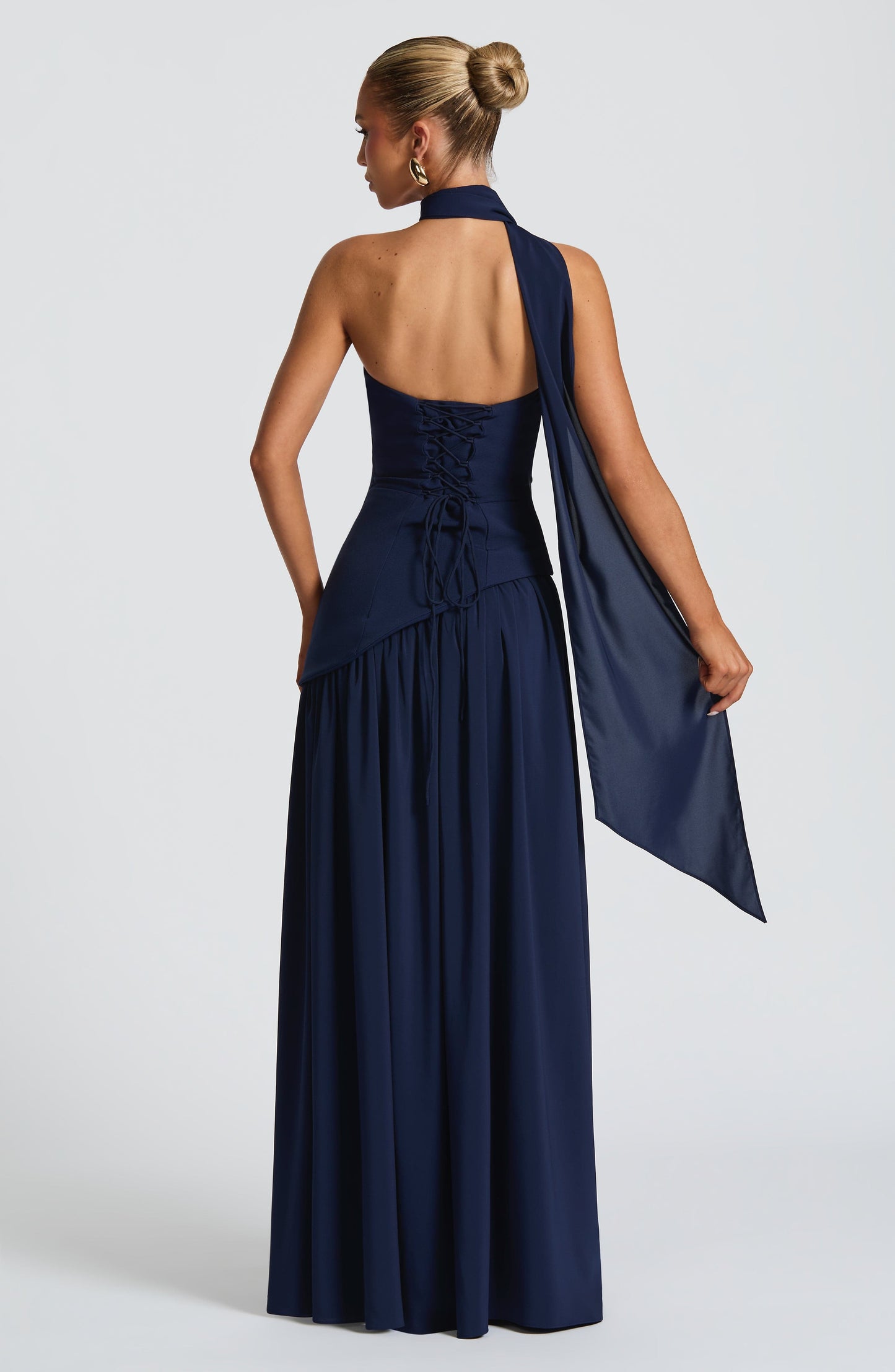 Maliyah Maxi Elbise - Lacivert